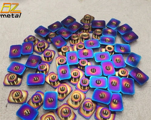 Titanium Burnt Color Nut and Washer