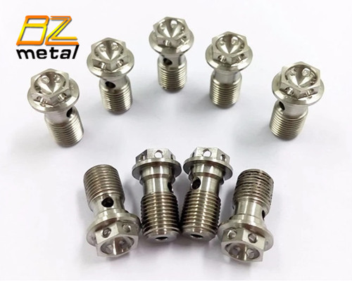 Gr5 Titanium banjo bolt M10 x 1.0 titanium racing motorcycle parts