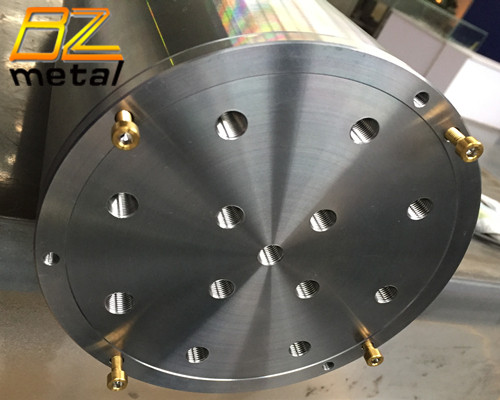 Custom CNC precision titanium shell of the detector