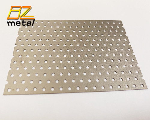 Precision laser cut Gr2 Gr5 perforated titanium sheet 