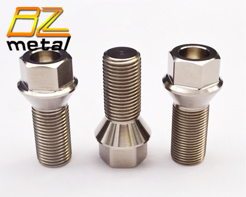 Titanium auto lug bolt m14 x 1.5 titanium wheel bolts and nuts 