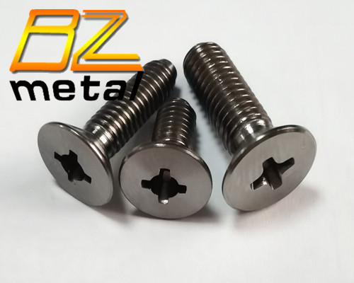 New Design Titanium Flat Head Screws with Phillips in High Quality